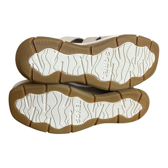 Sorel Joanie III Lace Up Platform Wedge Leather Sandals Size 8 - Picture 12 of 12